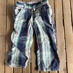 Lined Plaid Baby Gap Pants